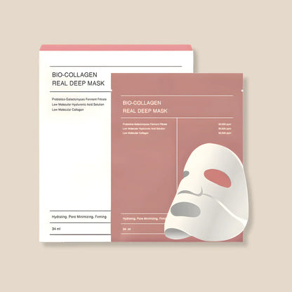 Masque Bio Collagène 4 pièces, Real Deep Mask
