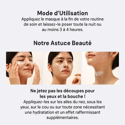 Masque Bio Collagène 4 pièces, Real Deep Mask